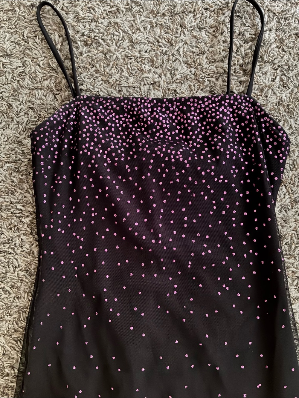 dELiA*s Black xs Tessa Dress with Pink sparkles